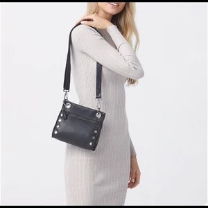 Hammitt tony small leather crossbody bag, black